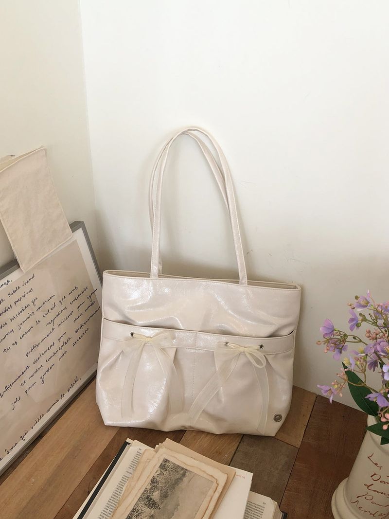 Easy ribbon bag_ivory