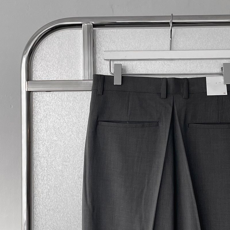RG reverse two-tuck volume slacks (4 colors)