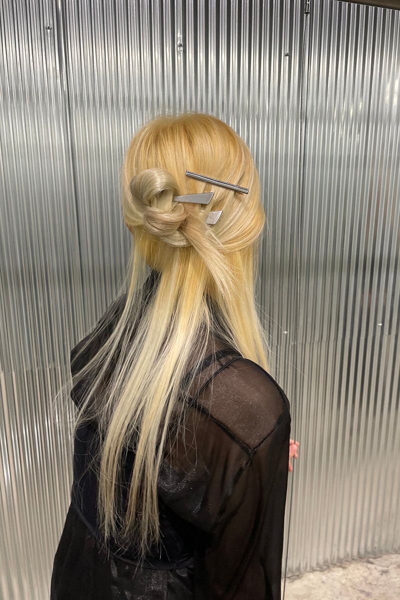 NO.364 [SILVER] HAIR PIN 3set TRIANGLE