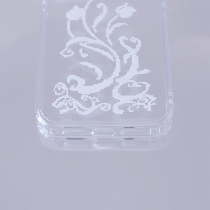 [MADE] Pixel bloom clear jelly case (Tulip)