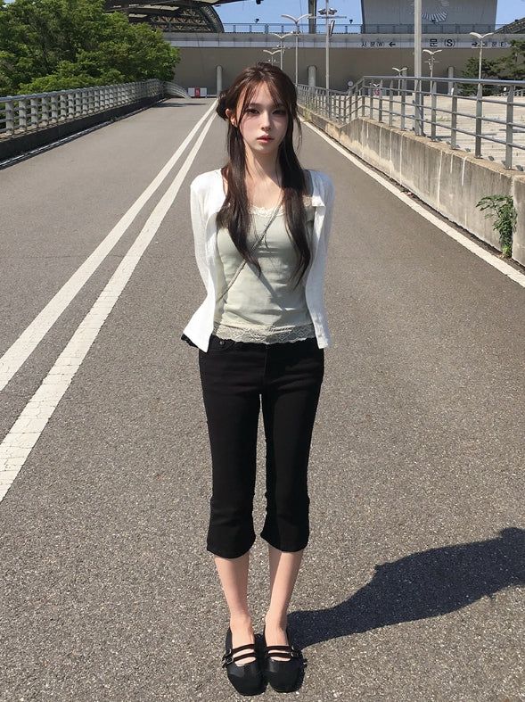 ブインレースレイヤードタンクトップ