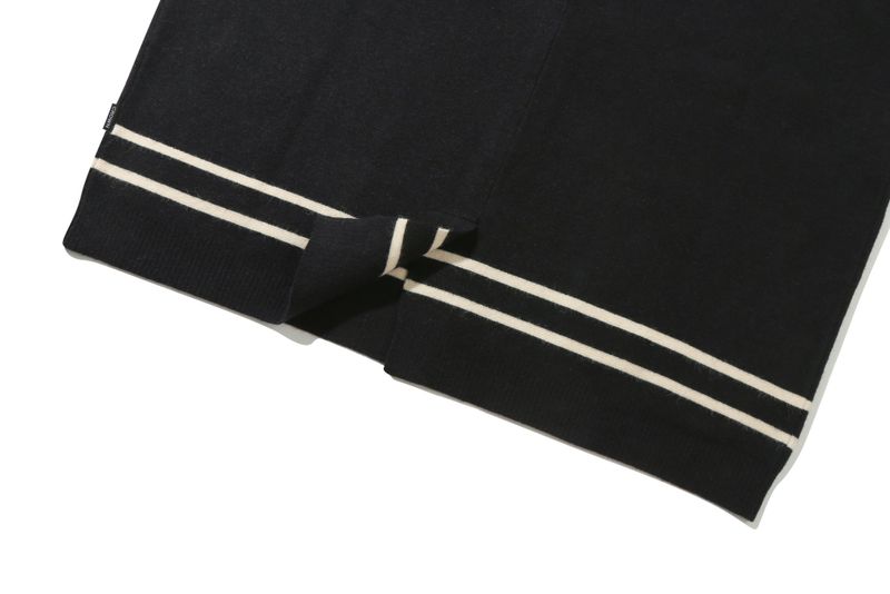 NOTCHED LAPEL KNIT BLAZER_BLACK