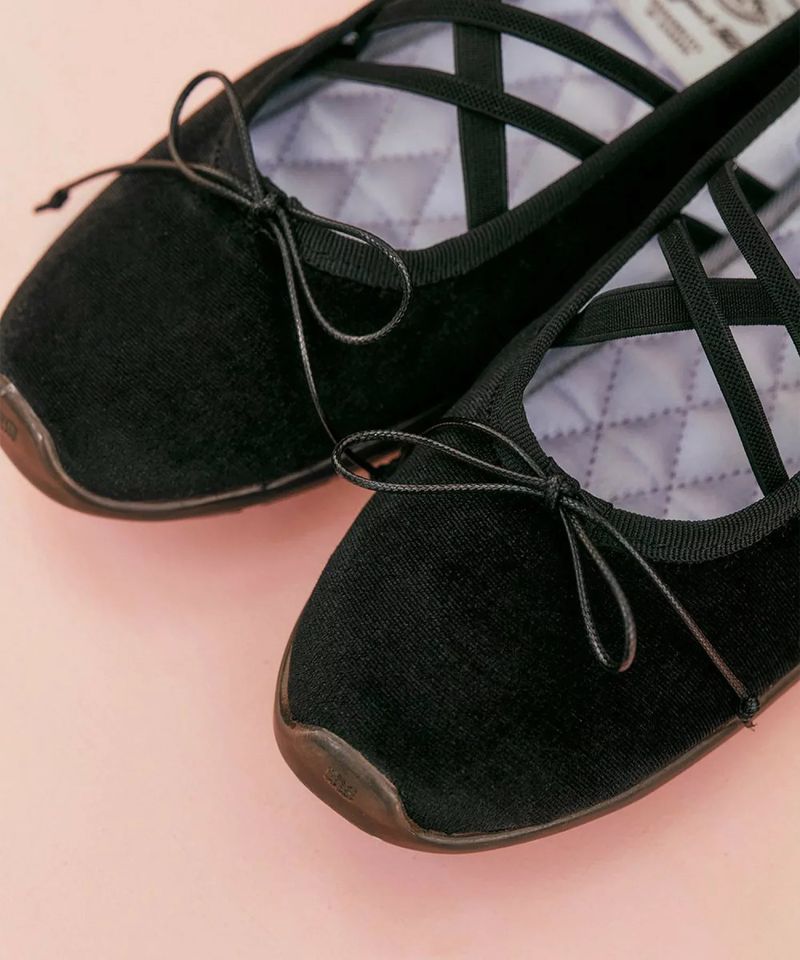 BELLA CROSS BANDING FLATS(PEBBLE SOLE)