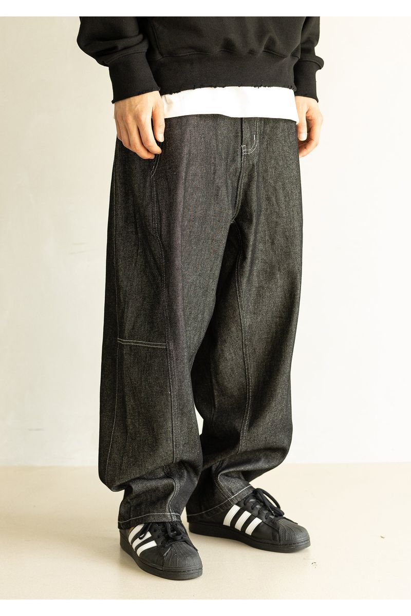 CURVED BALLOON DENIM MFHJP001-BK