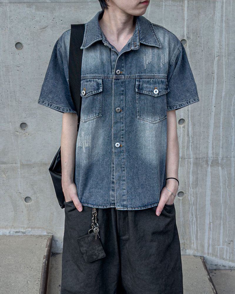 Weather Half Denim Jacket