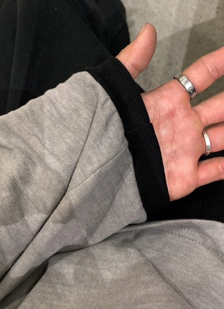 Aaron Cropped Pigment Rivet Ringer Long Sleeve