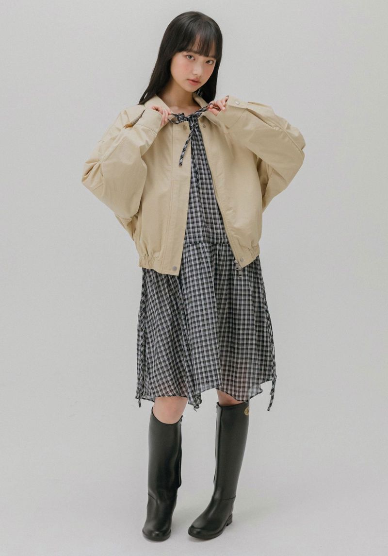COTTON BLOUSON JACKET (WHITE)