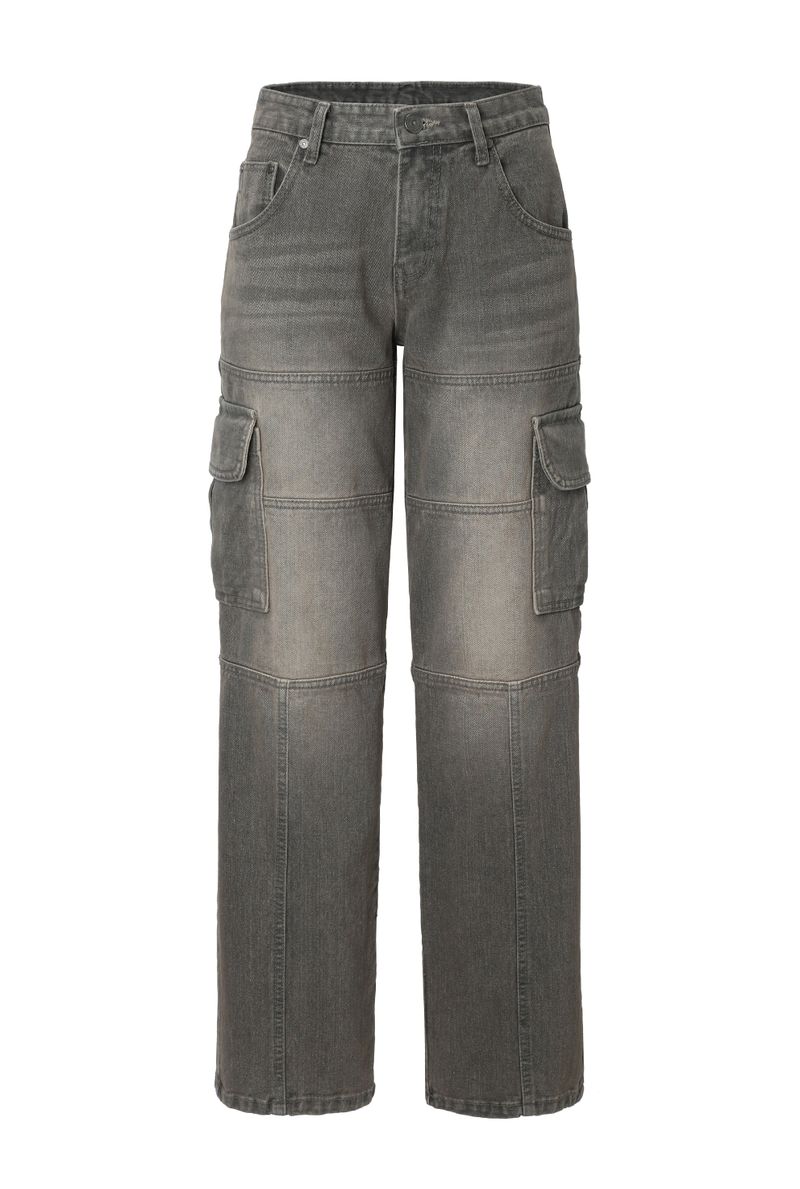 Ash pocket cargo jeans