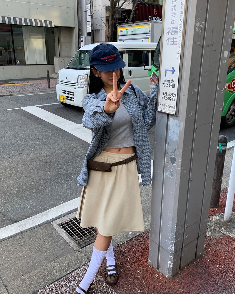 BEIDELLI（ベイデリー）の「[ORIGINAL] Coconut Track Waffle Midi Skirt（Skirts）」