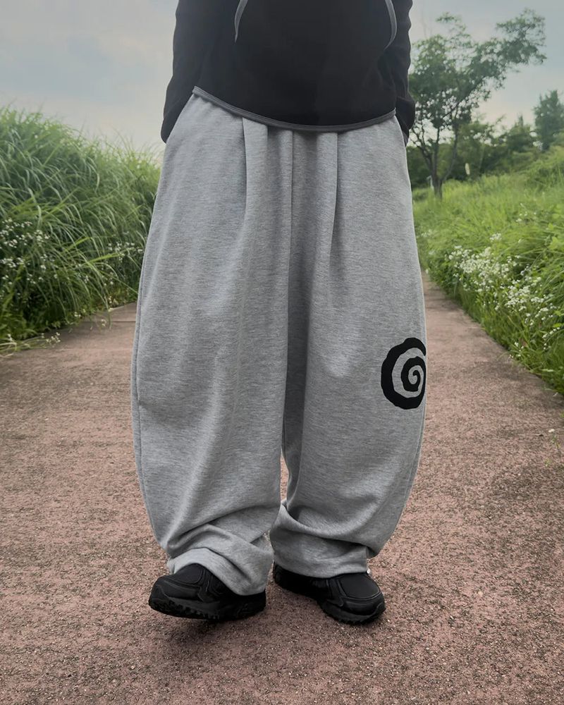 Nuve Art Graphic Wide Sweatpants