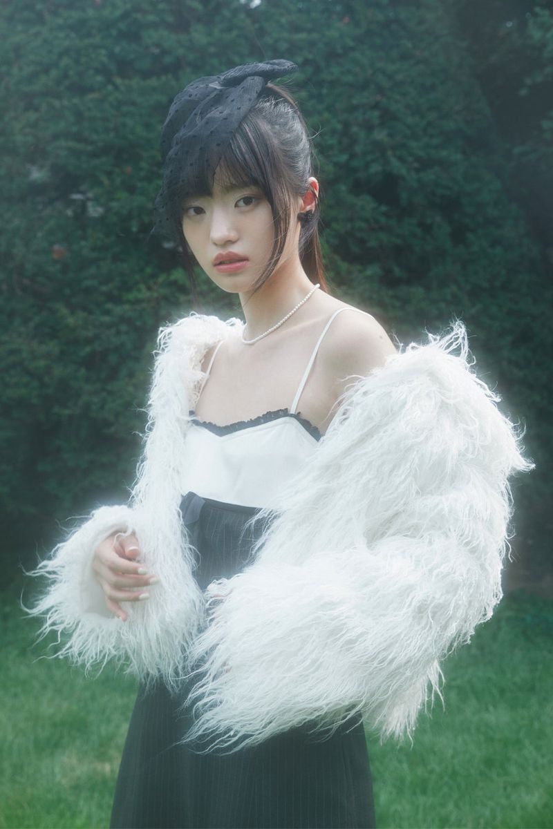 HAIR FUR JACKET (WHITE)