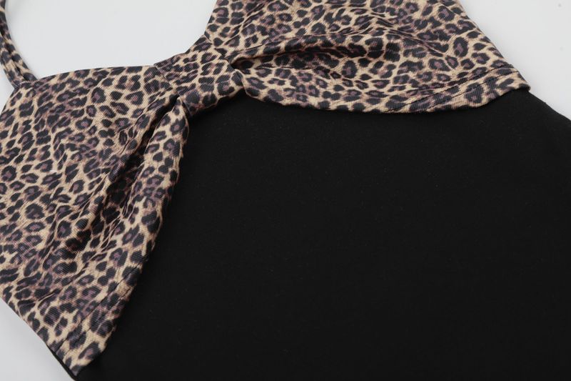 Sera Leopard Ribbon Camisole