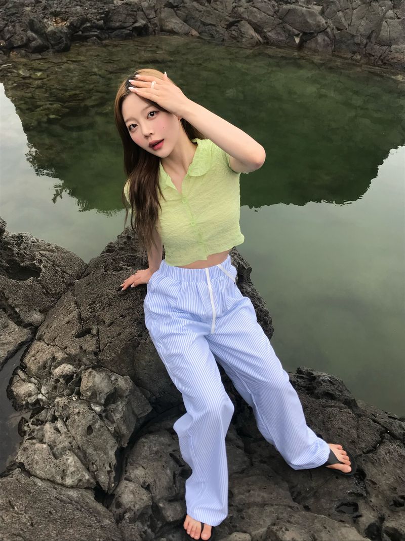 Waterfall stripe pants