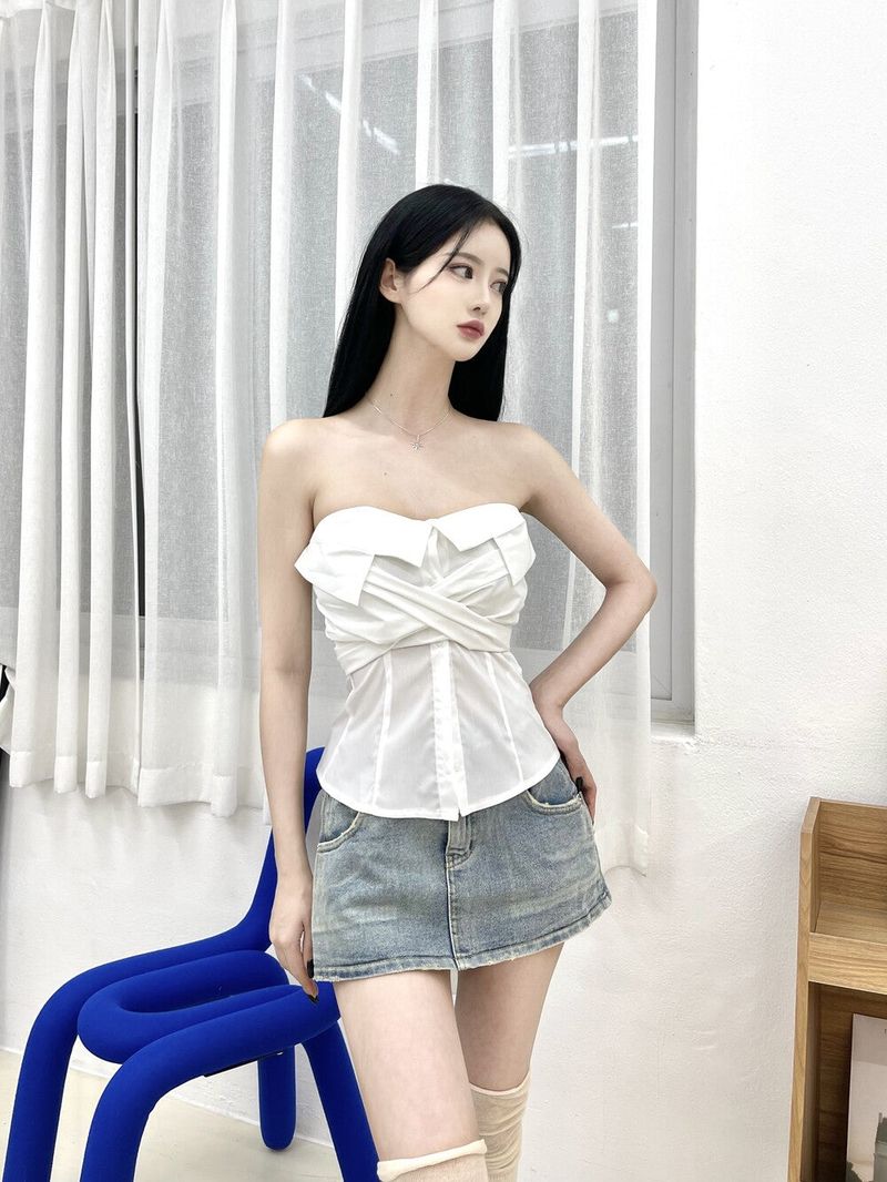779. Washing micro denim sk pt