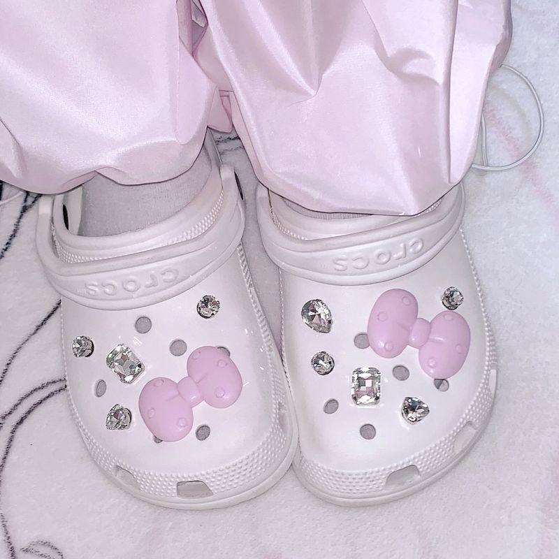 cute ribbon jibbitz set