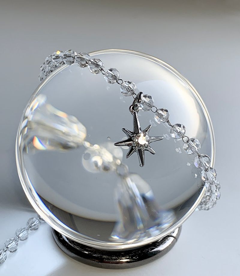 Crystal point necklace