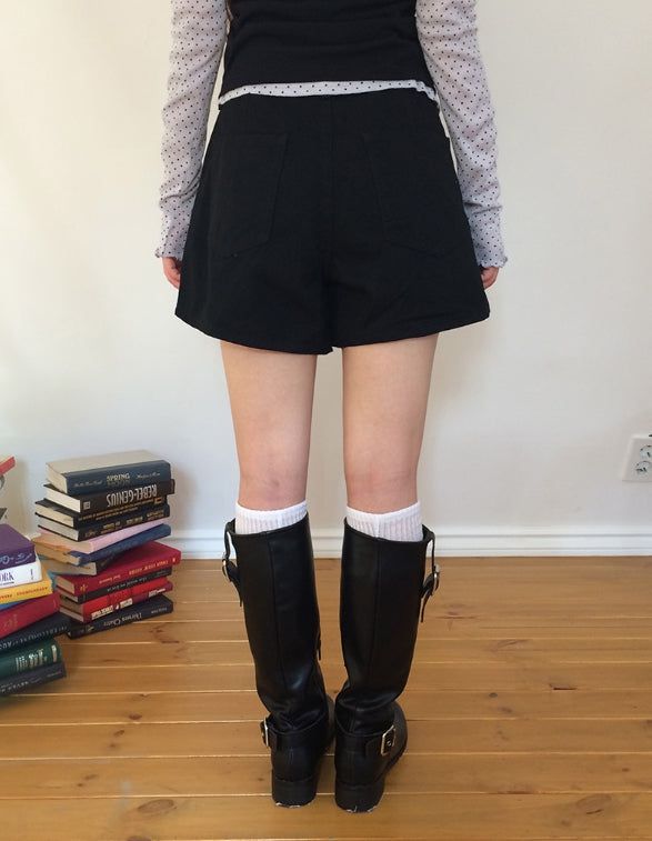 anyonemore（エニーワンモアー）の「Bona Cotton Wrap Skirt Short Pants（Pants）」