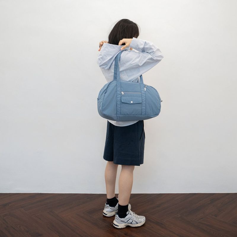 Sporty Boston Bag - Blue