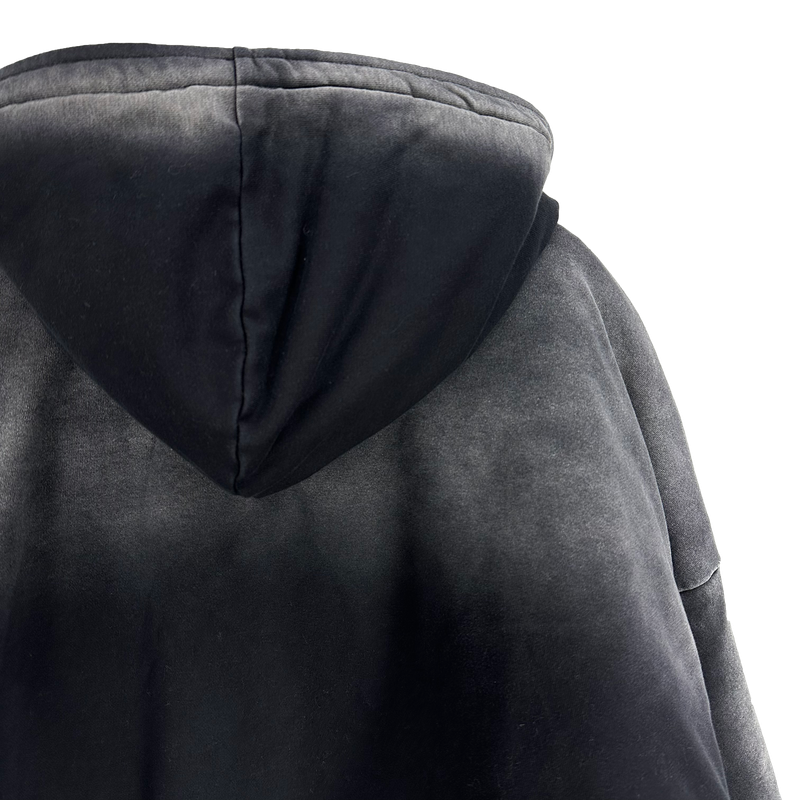 bomber washing hooded jumper