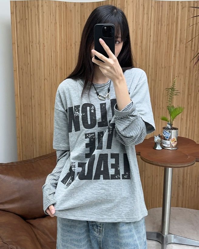 Aaron Loose Fit Striped Long Sleeve