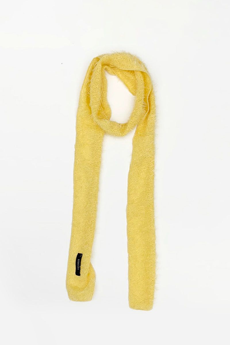 KOOKEESEE(クキシ)の「Hairy Knit Muffler Scarf (Yellow)(Fashion Accessories)」