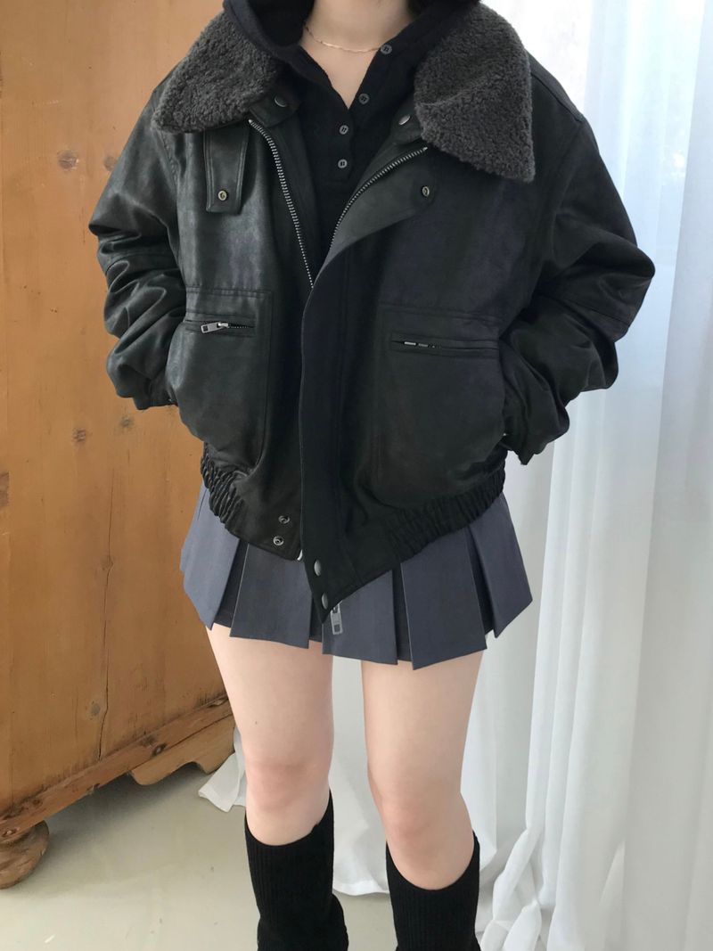 Crack Leather Mustang Jacket (2 colors)