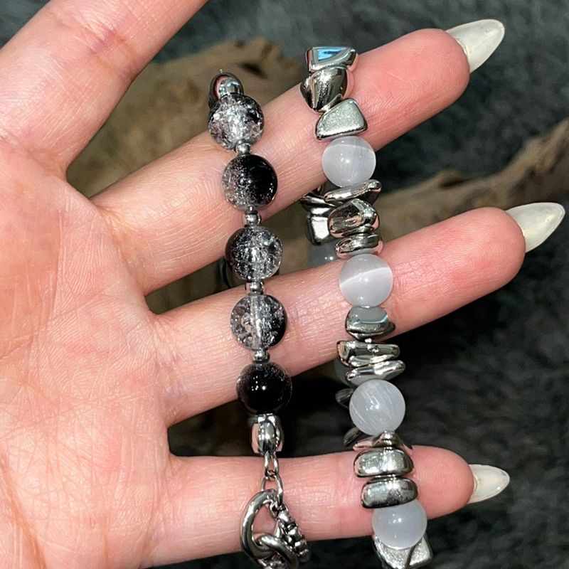 [Celeb pick] Black Marble Chain Bracelet