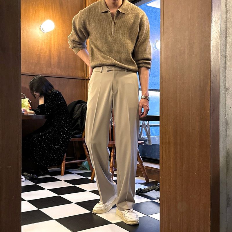 lemenne（ルメンヌ）の「LMN リールサイドバンディングロングワイドスラックス（5色）（パンツ）」