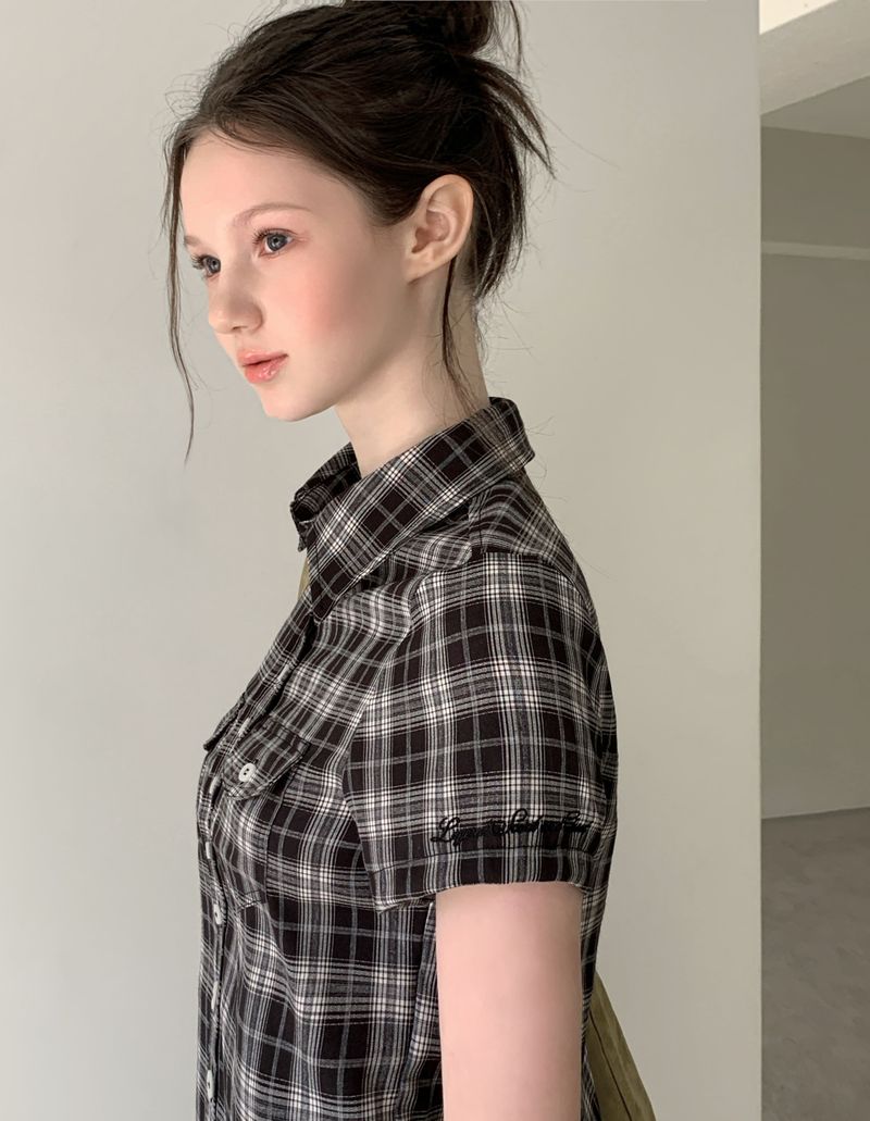 [ORIGINAL] Abel Pocket Short Sleeve Check Shirt