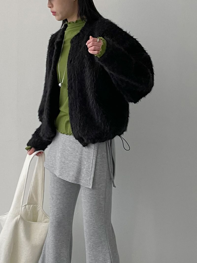 [Brushed Lining] Wave Warmer Turtleneck T-Shirt