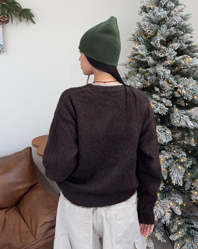 Terrid wool brush knit
