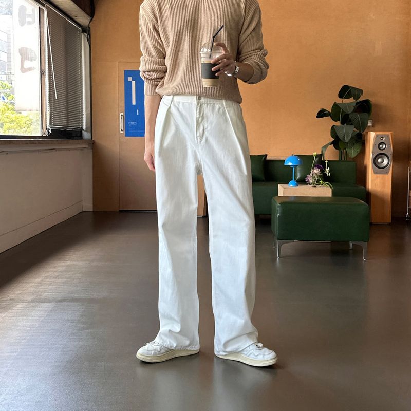 lemenne(ルメンヌ)の「LMN Burnley Pintuck Half-Banding Wide Denim Pants (3 colors)(Pants)」