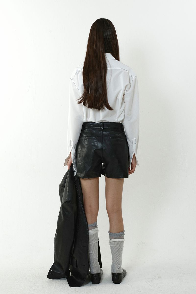 STITCH-CUT SHIRT_WHITE