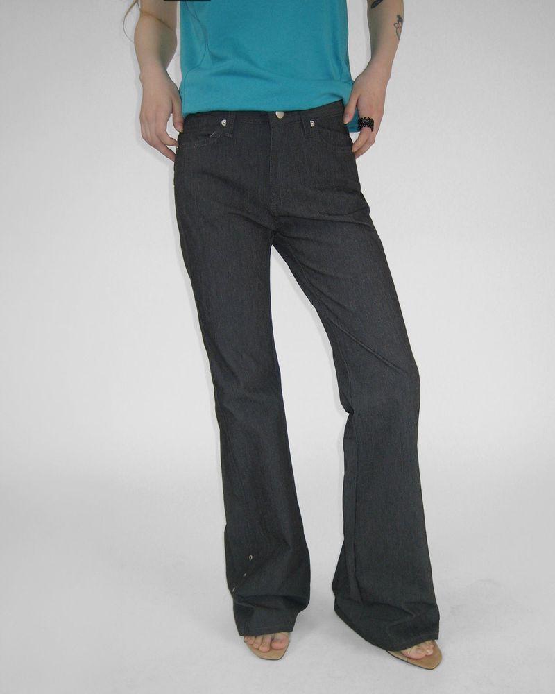 DEEP LOW EYELET BOOTCUT PANTS