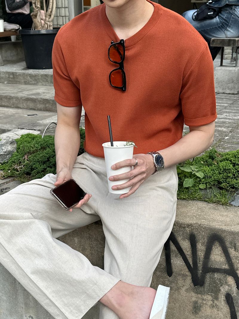Summer linen ice back banding slacks (3 colors)