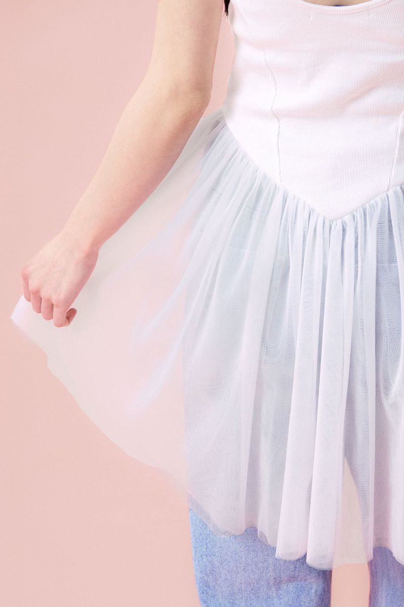 Ballet Layered Dress [Ivory]