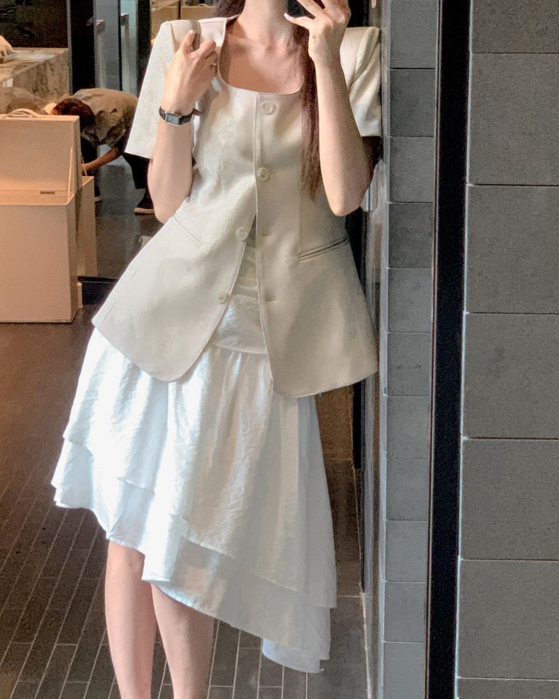 Prmiten unbalanced skirt