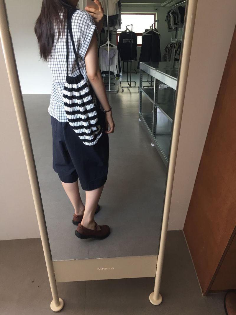 Knit String Backpack (2color)