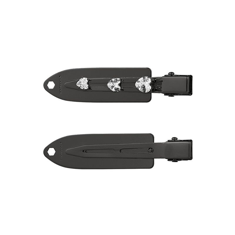 SENTIMENTS（サンティマン）の「NO.544 [BLACK] SURFBOARD CRYSTAL HEART HAIR PIN（Hair Accessories）」