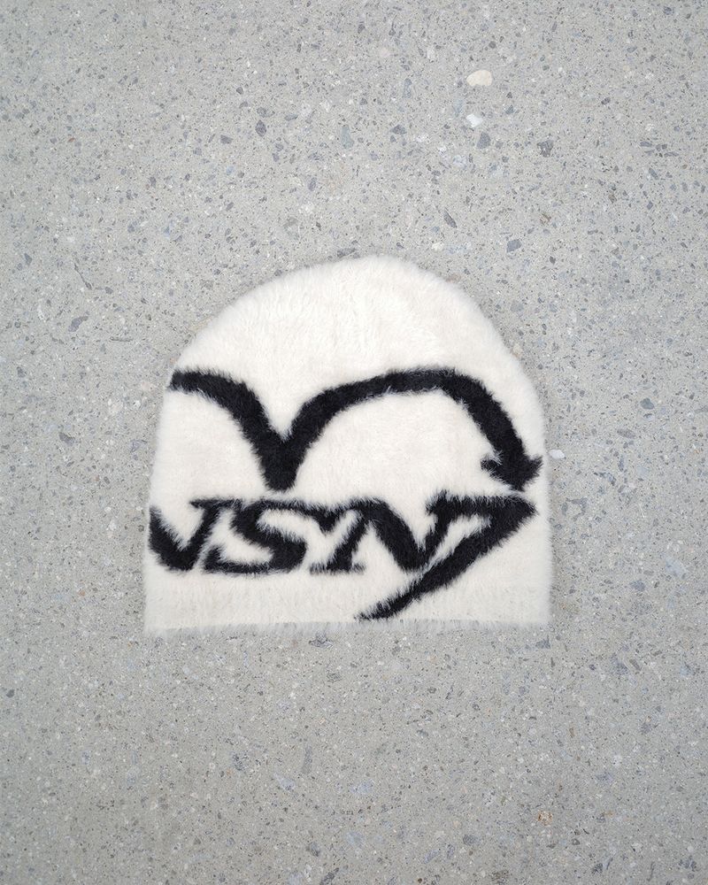 neversaynever®︎（ネバーセイネバー）の「シャギーニットビーニー ホワイト（帽子）」