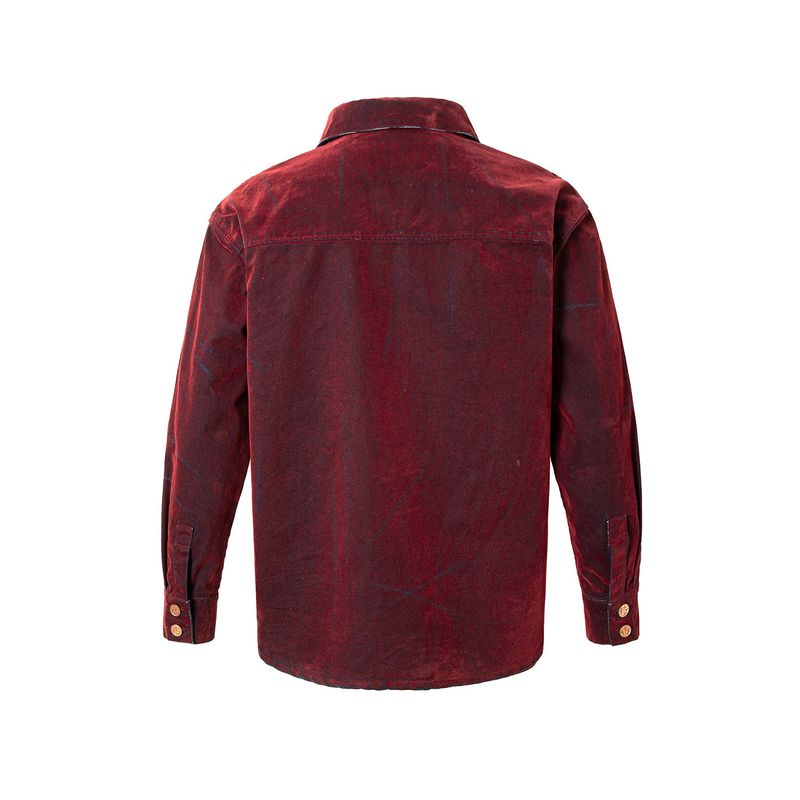 BLAZE WASHED FLOCKED DENIM SHIRT