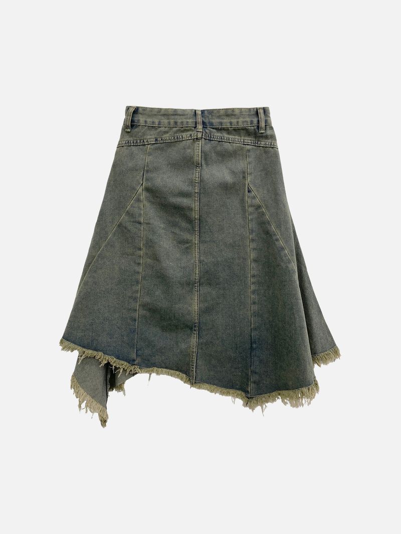Fray Vintage Denim Skirt (1c)