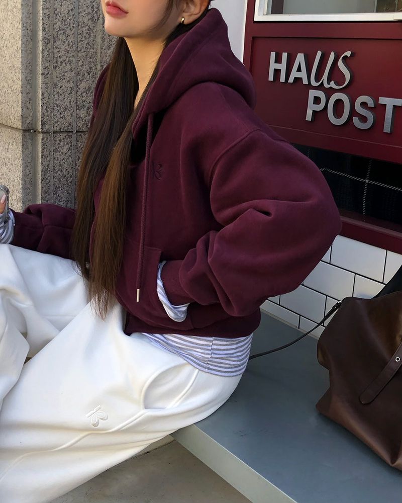 [ORIGINAL] Tibet 2-Way Cropped Hood Zip-Up