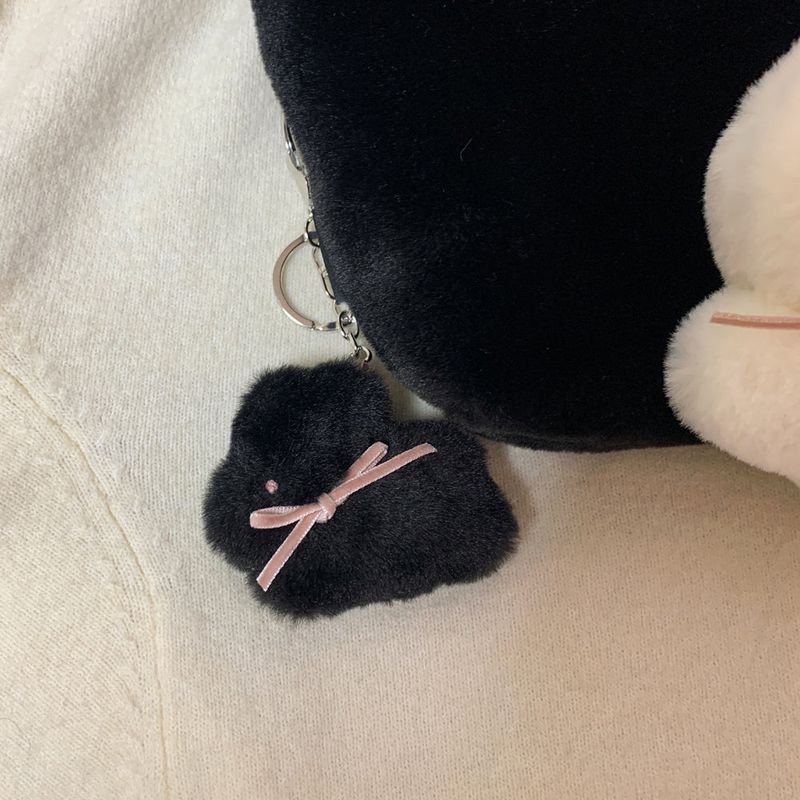 BBIBIT（ピビット）の「バニーポポ人形キーホルダー (black)（アクセサリー）」