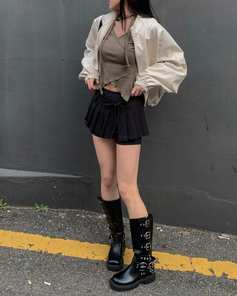 Belted boots