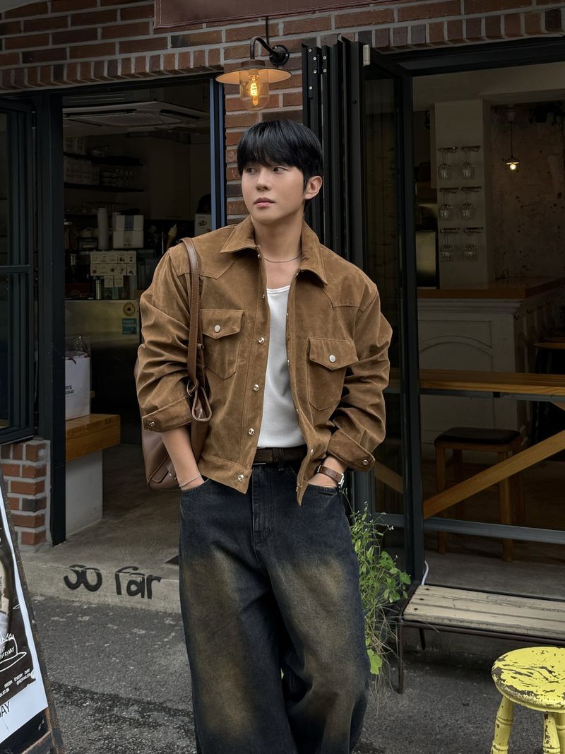 Tony western cropped suede jacket