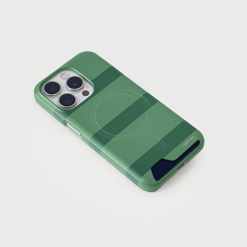 stripe phone case (green)