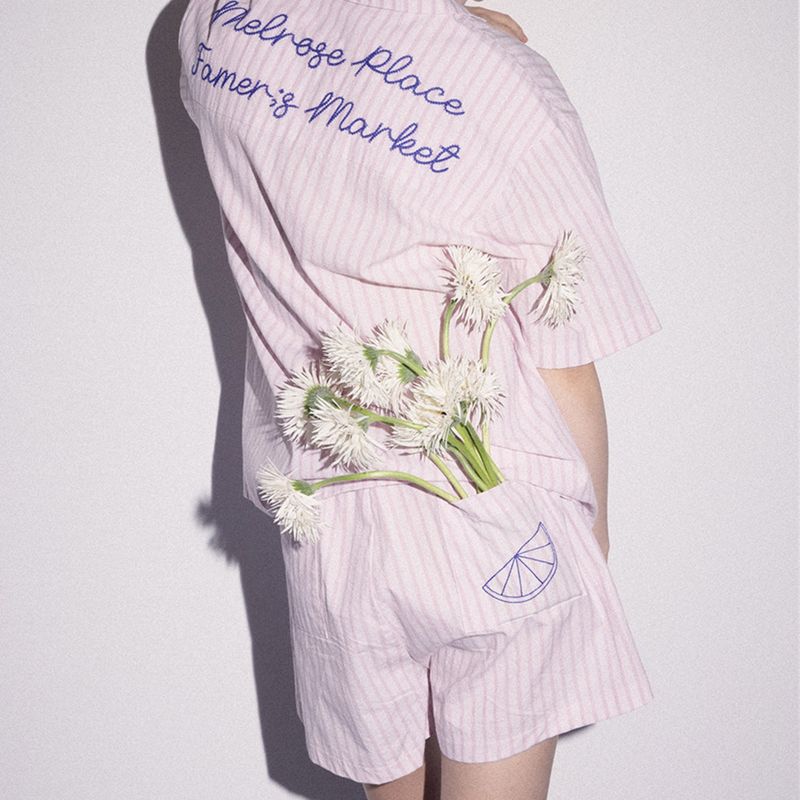 MELROSE MARKET STRIPE SHORTS