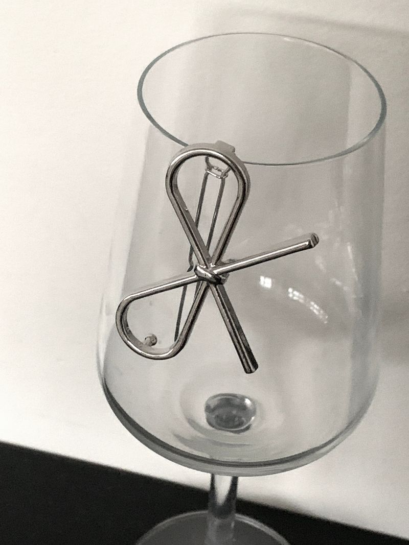 Muving Balletcore Silver Ribbon Hairpin