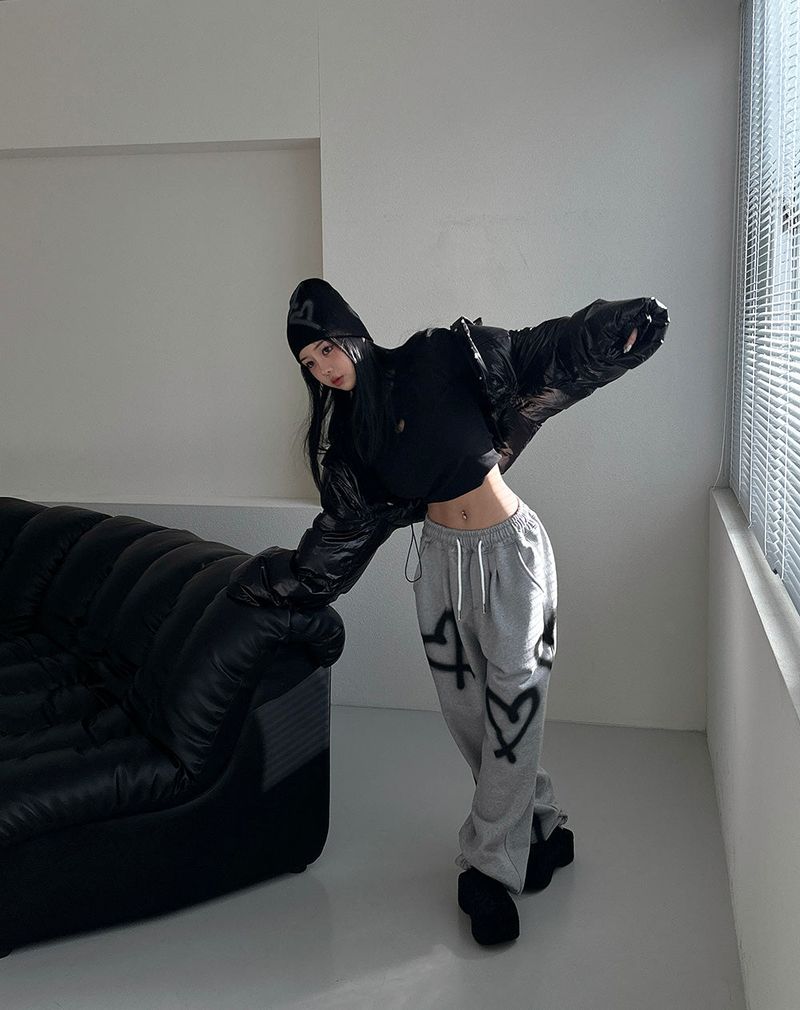 Crop cropped wellon short padded coat
